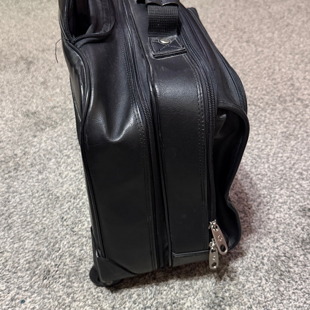 Samsonite Black Rolling Travel Bag/laptop bag/Briefcase on wheels Spinner - Picture 14 of 14